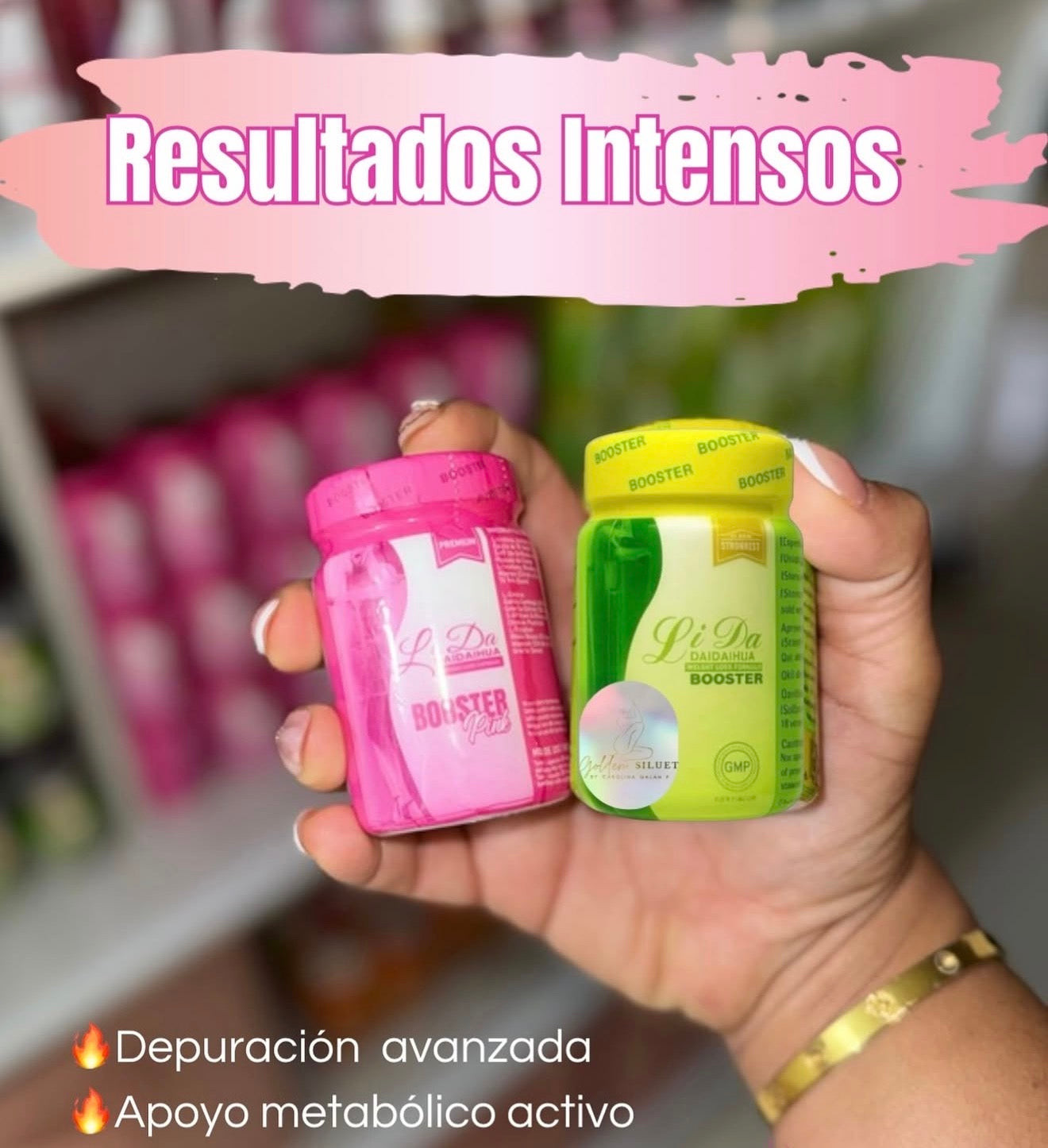 DÚO LIDA verdee y rosa